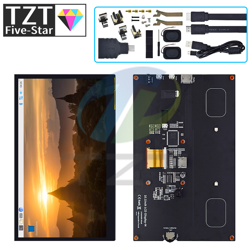 Raspberry Pi 10.1 Inch Capacitive Touch Screen Ips - TZT 10.1 Inch HDMI-compatible LCD display