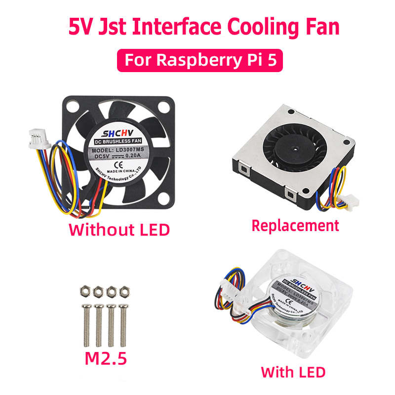 Raspberry Pi Water Cooling Kit - 5V Cooling Fan JST Interface PWM