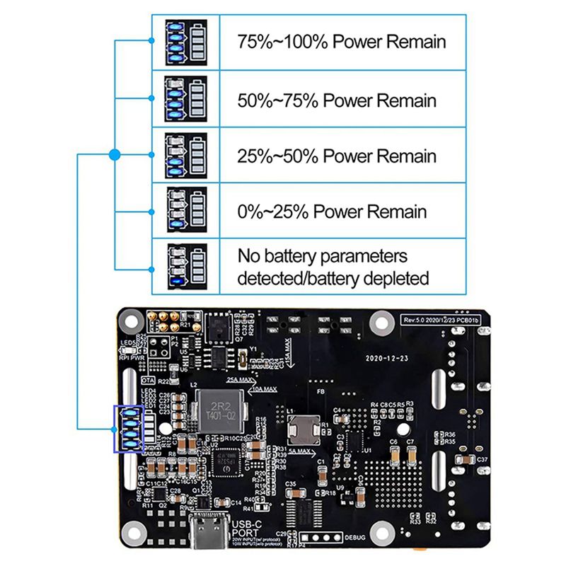 AA08-2X For Raspberry Pi 4 UPS - Raspberry Pi Uninterrupted Power Supply Ups 18650 ulasan dan harga