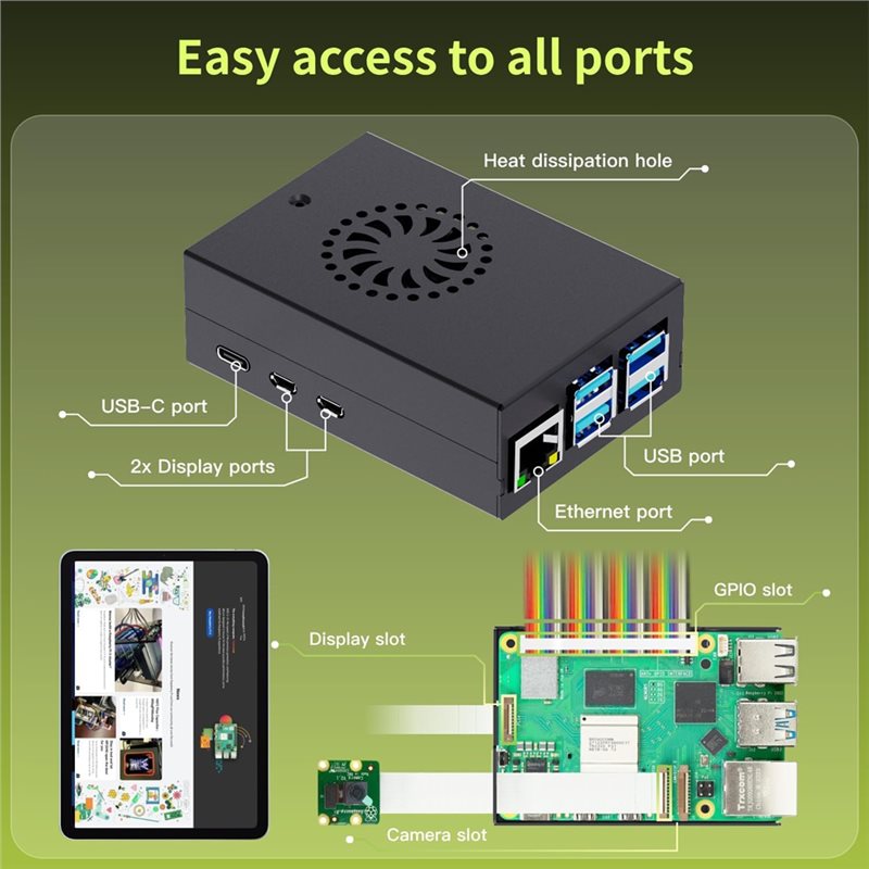 AS95-For Irasptek Starter Kit  - Raspberry Pi 5 8Gb Board ulasan dan harga