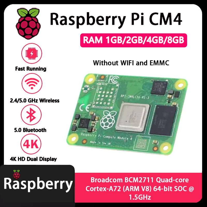 Raspberry Pi CM4 1GB/2GB/4GB/8 - Raspberry Pi Compute Module 4 8Gb 32Gb Emmc ulasan dan harga