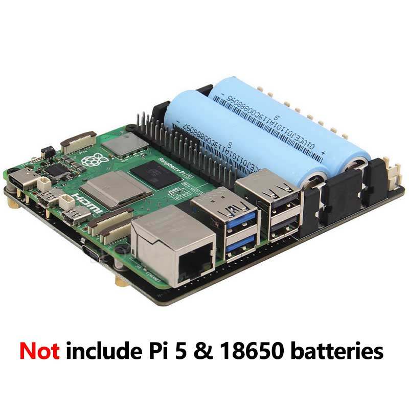 Raspberry Pi 5 18650 UPS Board - Raspberry Pi Uninterrupted Power Supply Ups 18650 ulasan dan harga