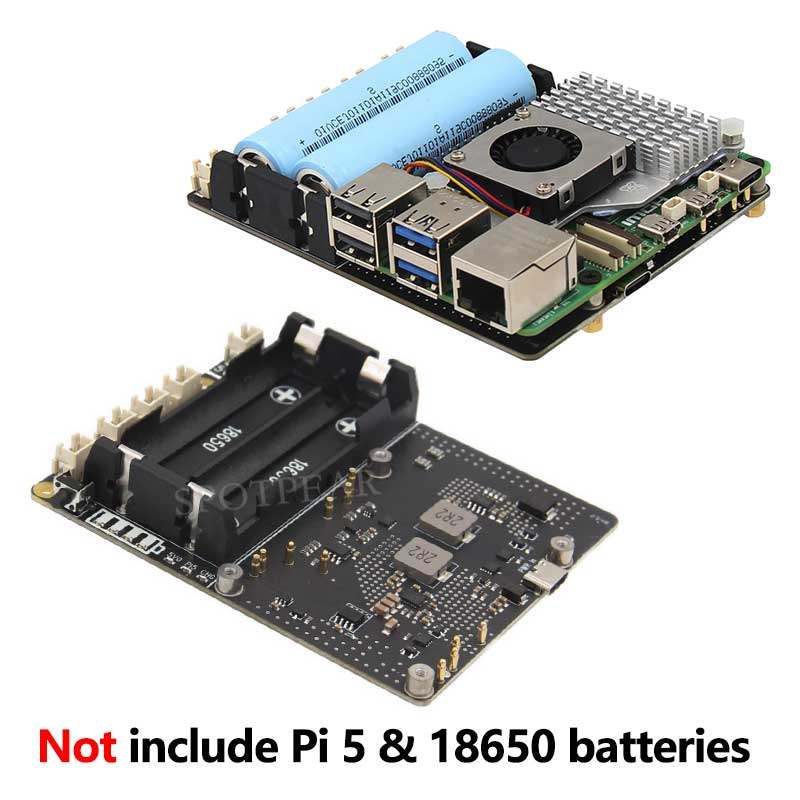Raspberry Pi 5 18650 UPS Board - Raspberry Pi Uninterrupted Power Supply Ups 18650 ulasan dan harga