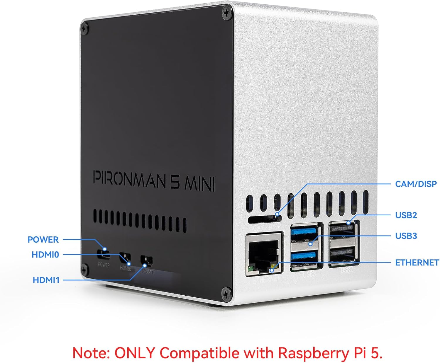 Pironman 5-Mini NVMe M.2 SSD P - Raspberry Pi Ai Kit Hailo-8L ulasan dan harga