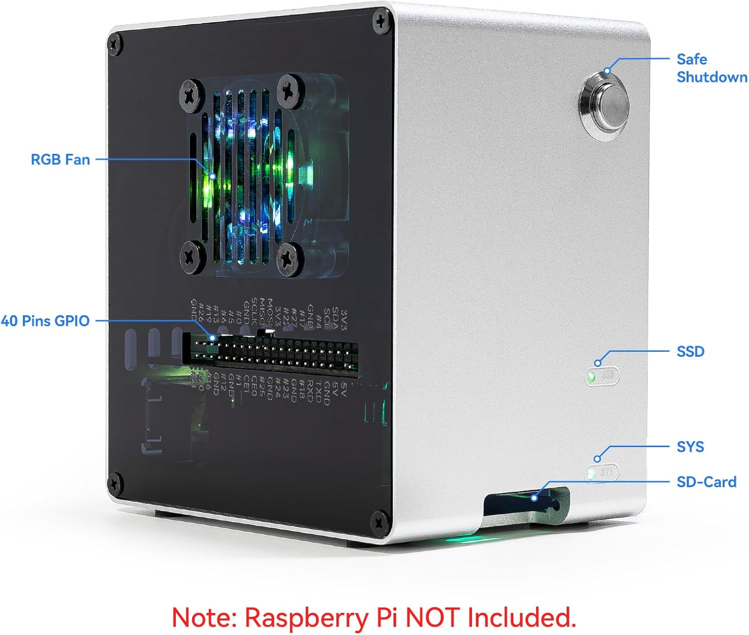 Pironman 5-Mini NVMe M.2 SSD P - Raspberry Pi Ai Kit Hailo-8L ulasan dan harga