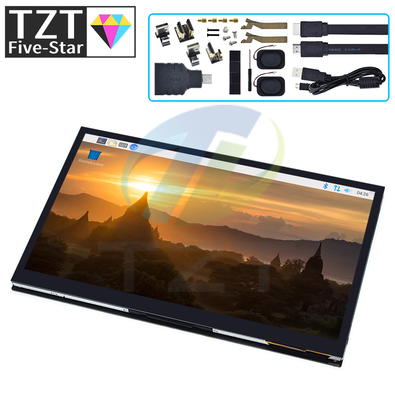 TZT 10.1 Inch HDMI-compatible  - Raspberry Pi 10.1 Inch Capacitive Touch Screen Ips ulasan dan harga