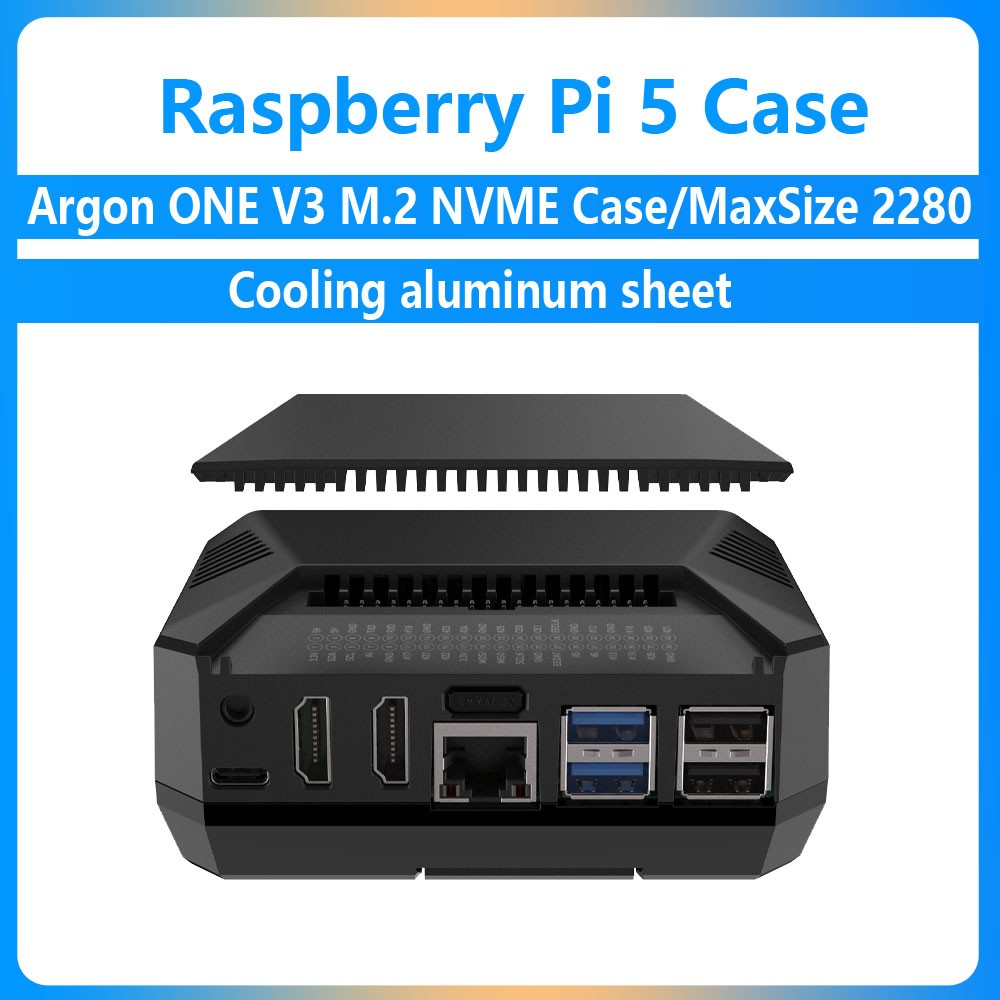 Argon ONE V3 M.2 NVME Case alu - Argon One V3 M.2 Nvme Case ulasan dan harga